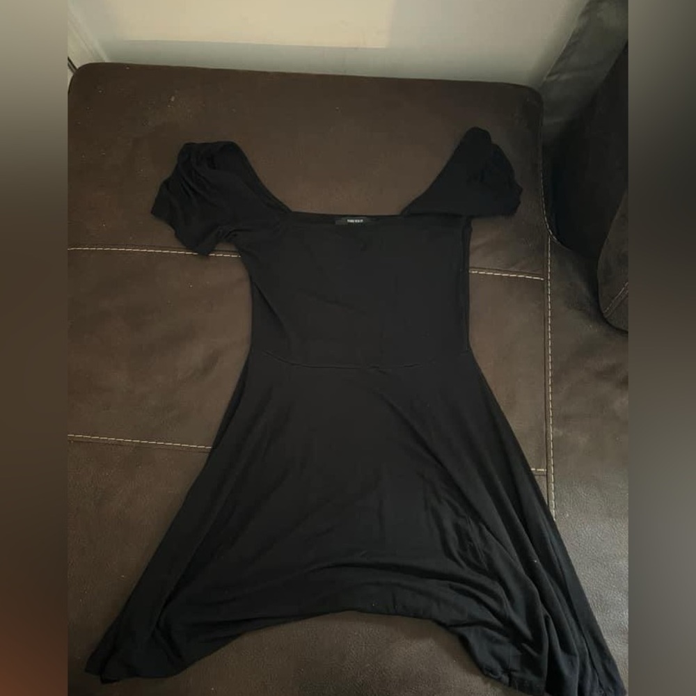 I believe this is rue 21 or h&m. Black mini